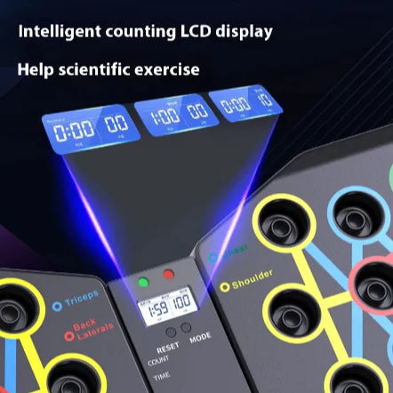 Yussentials™ PowerBoard Pro—Multifunctional Push Up Training Board for Full Upper Body Strength