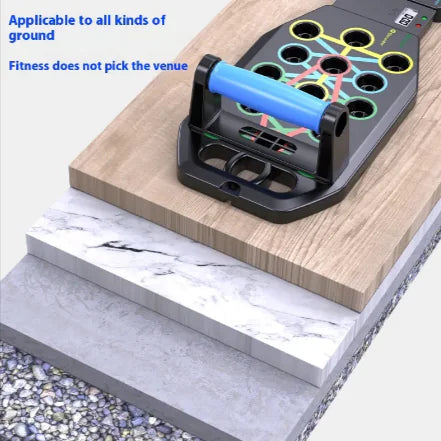 Yussentials™ PowerBoard Pro—Multifunctional Push Up Training Board for Full Upper Body Strength